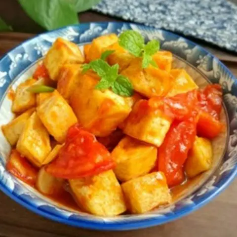 Hình ảnh đậu sốt cà 15 miến 