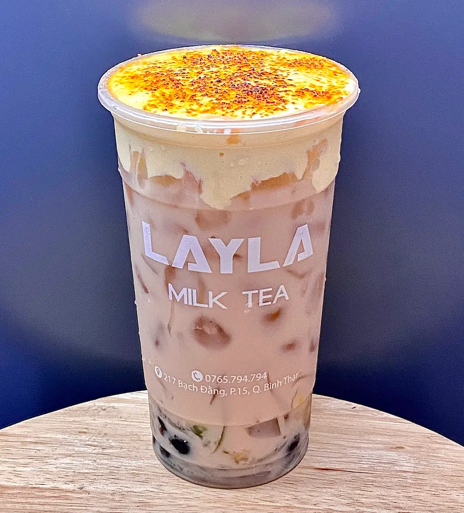 Hình ảnh Trà Sữa Full Topping Kem Trứng
