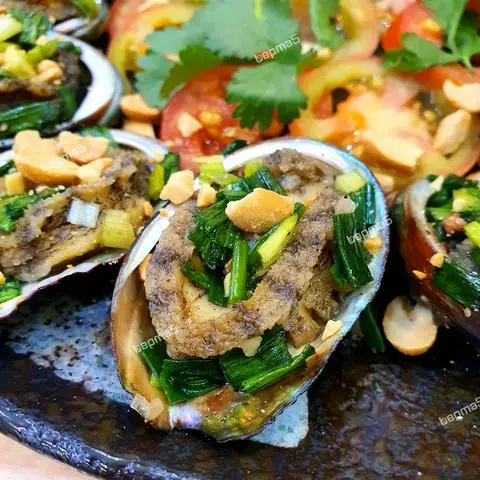 Hình ảnh bào ngư nướng mỡ hành