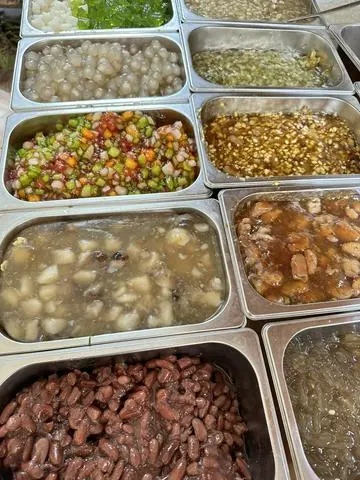 Hình ảnh Chè mix sương sa - đậu đỏ