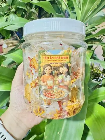 Hình ảnh Bánh tráng tỏi Fulltopping hộp 150g