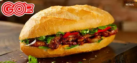 Hình ảnh Bánh mì thịt nướng + bì