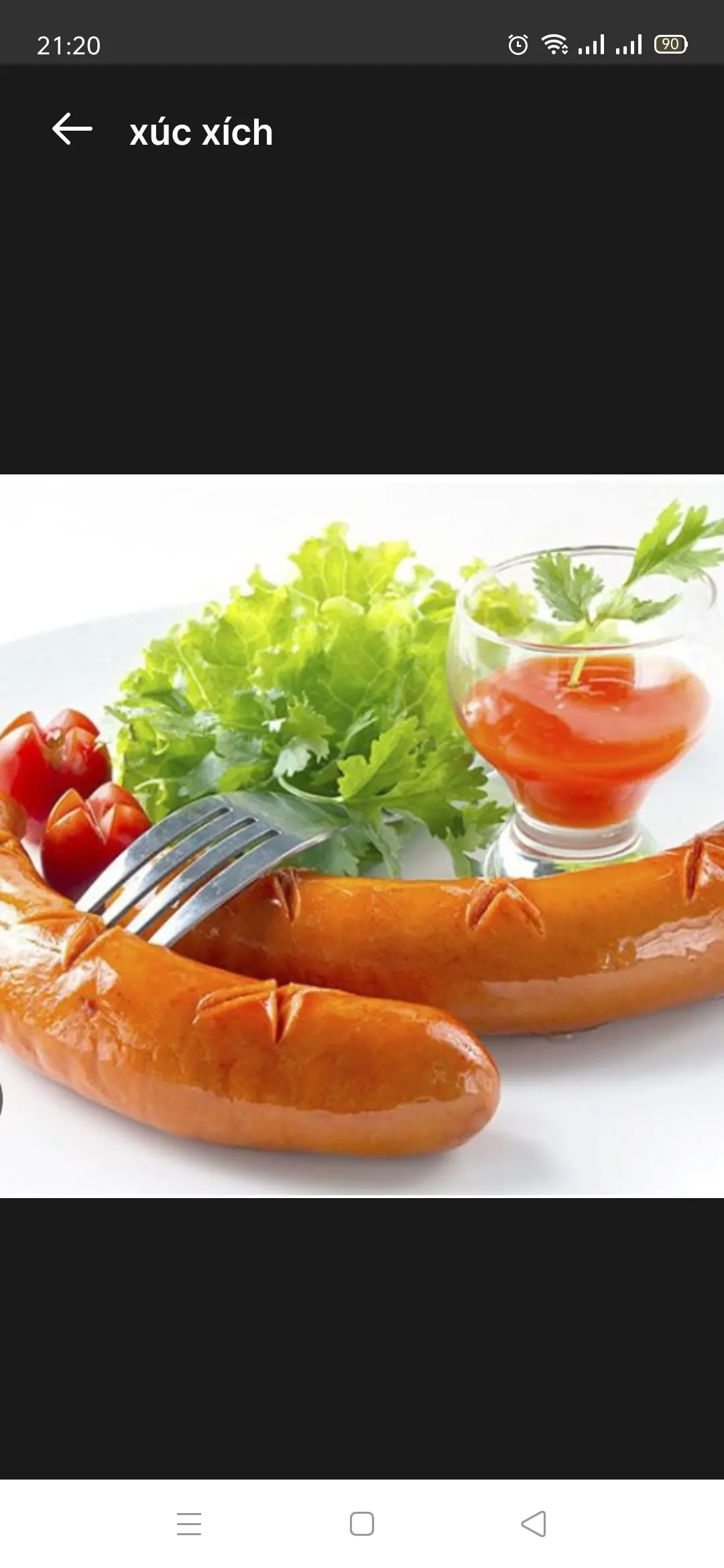 Hình ảnh xúc xích 
