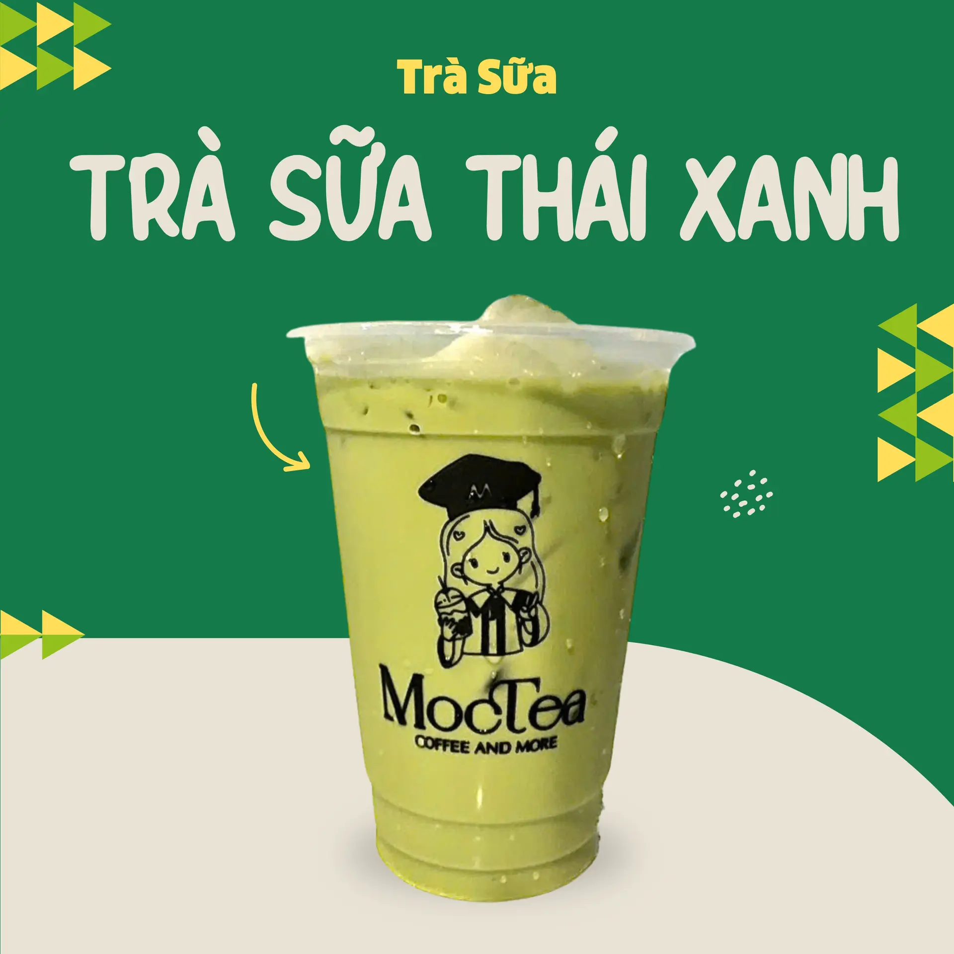 Hình ảnh Trà sữa thái xanh 700ml