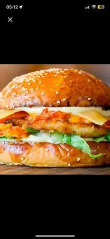 Hình ảnh Hamburger gà - Trứng
