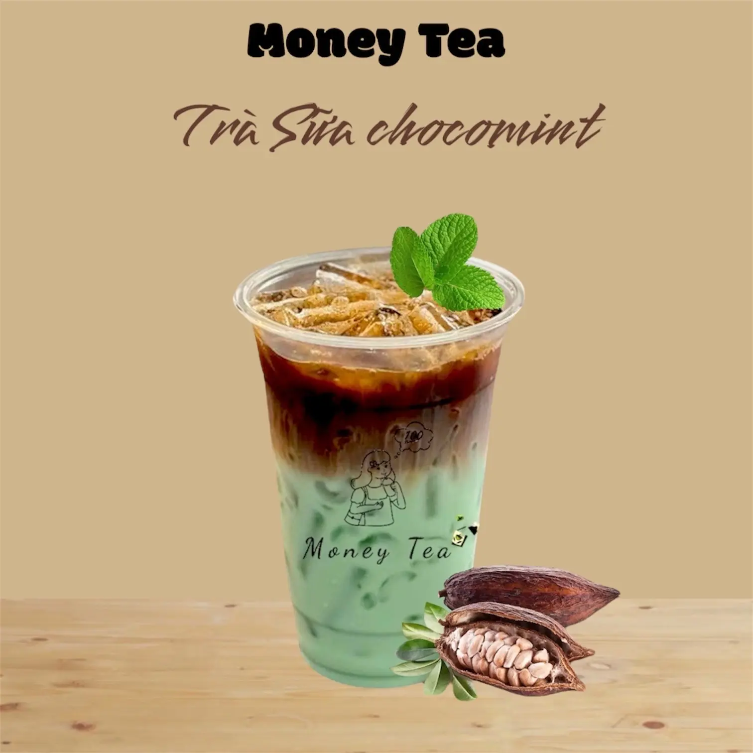 Hình ảnh Trà sữa chocomint - Ly 700ml