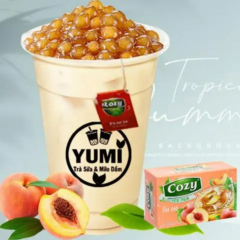 Hình ảnh Trà Sữa Túi Lọc Đào Cozy (Size 700ml)