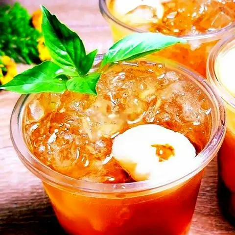 Hình ảnh Trà vải - Ly lớn trân châu trắng