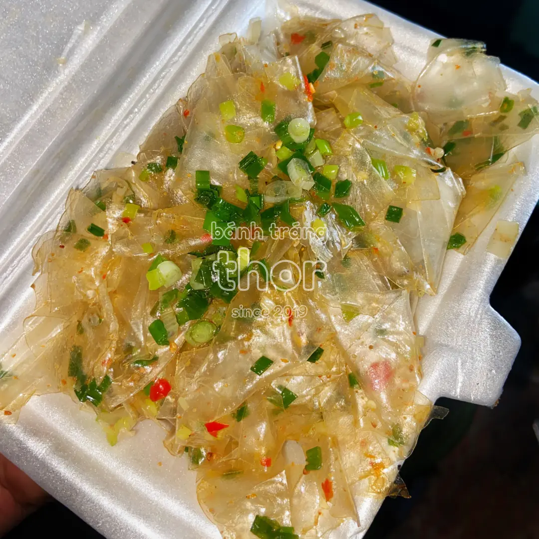 Hình ảnh Bánh tráng mỡ hành