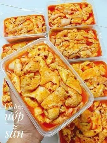 Hình ảnh Vú Heo Uớp Sẵn 500g