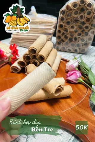 Hình ảnh Bánh kẹp nước cốt dừa Bến Tre