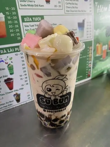 Hình ảnh Trà sữa truyền thống full topping 
