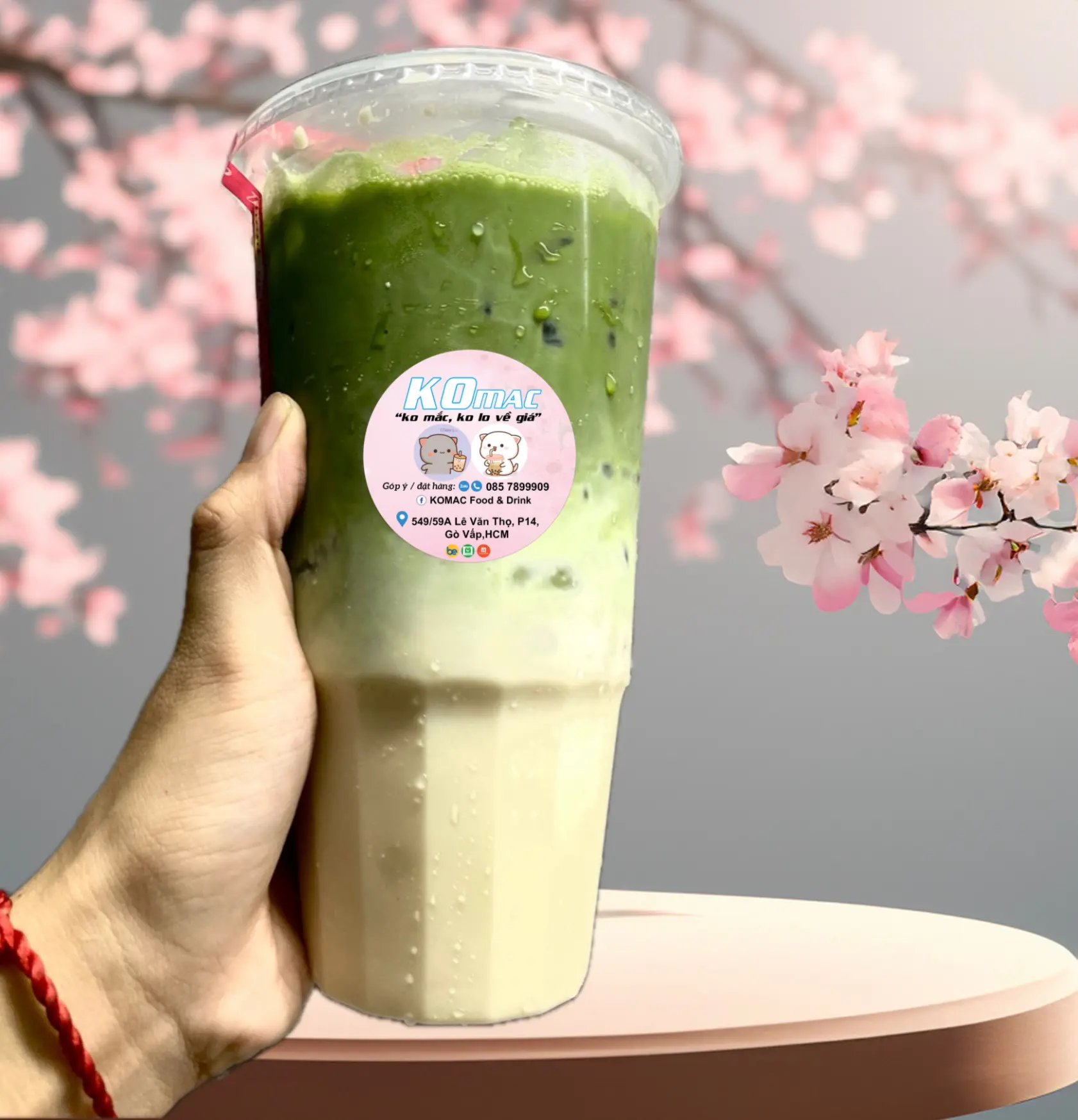 Hình ảnh Matcha Latte KHỔNG LỒ 1300ML - KOMAC