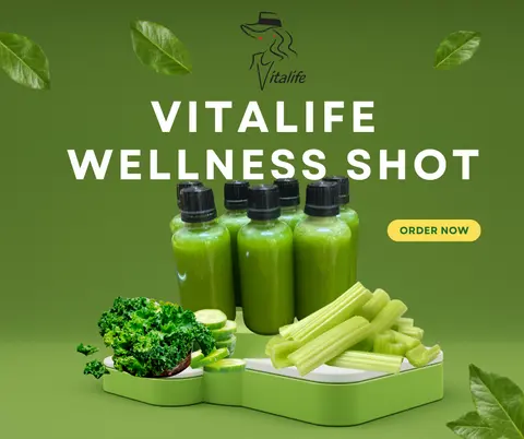 Hình ảnh Wellness shot xanh - 7 chai thuỷ tinh 50ml - uống 7 ngày