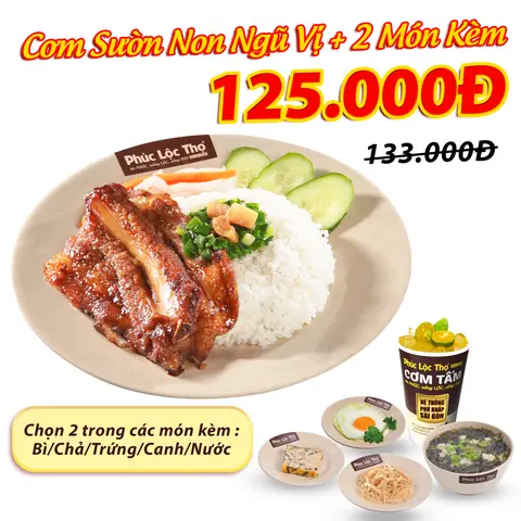 Hình ảnh Combo Sườn Non Ngũ Vị + 2 Món