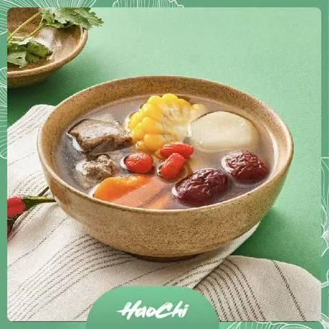 Hình ảnh H57 Canh bắp mỹ củ năng sườn non