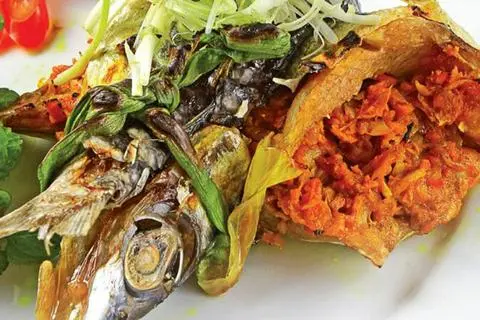 Hình ảnh CÁ CHUỒN NƯỚNG NGHỆ