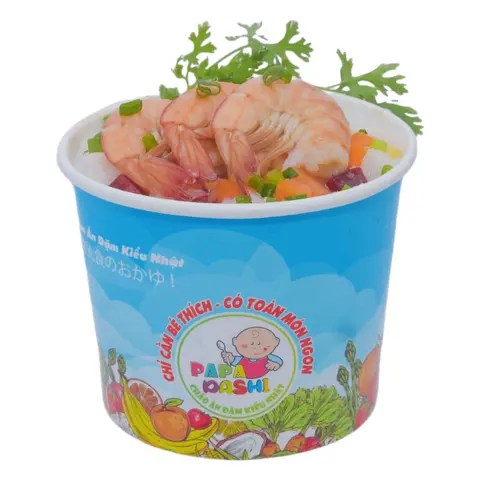 Hình ảnh Cháo tôm sốt gấc