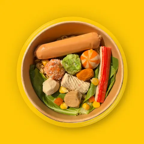 Hình ảnh Mì Viên Chiên Xúc Xích