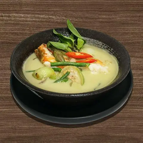 Hình ảnh Cà ri xanh nấu tôm