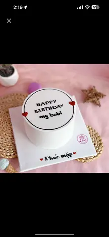 Hình ảnh bánh kem sinh nhật size 12cm Basic