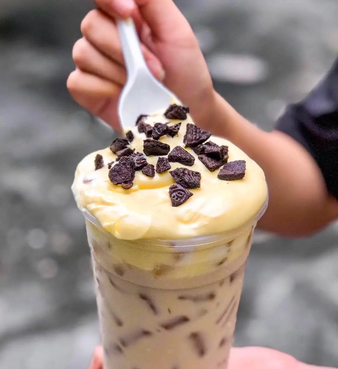 Hình ảnh Trà sữa kem trứng oreo