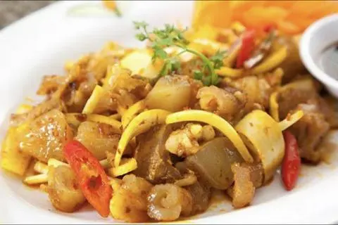 Hình ảnh Gân Bò Xào Sa Tế 