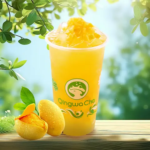Hình ảnh Trà Xoài Qingwa (Size M 700ml)
