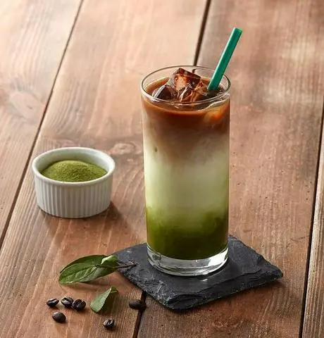 Hình ảnh Matcha latte cà phê 