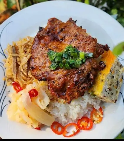 Hình ảnh cơm tấm sườn bì chã