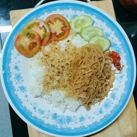 Hình ảnh Cơm bì chà bông cá