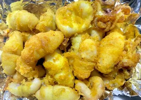 Hình ảnh mực sốt trứng muối