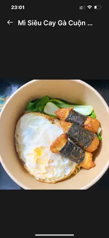 Hình ảnh Mì Tương Đen Gà Cuộn+Trứng