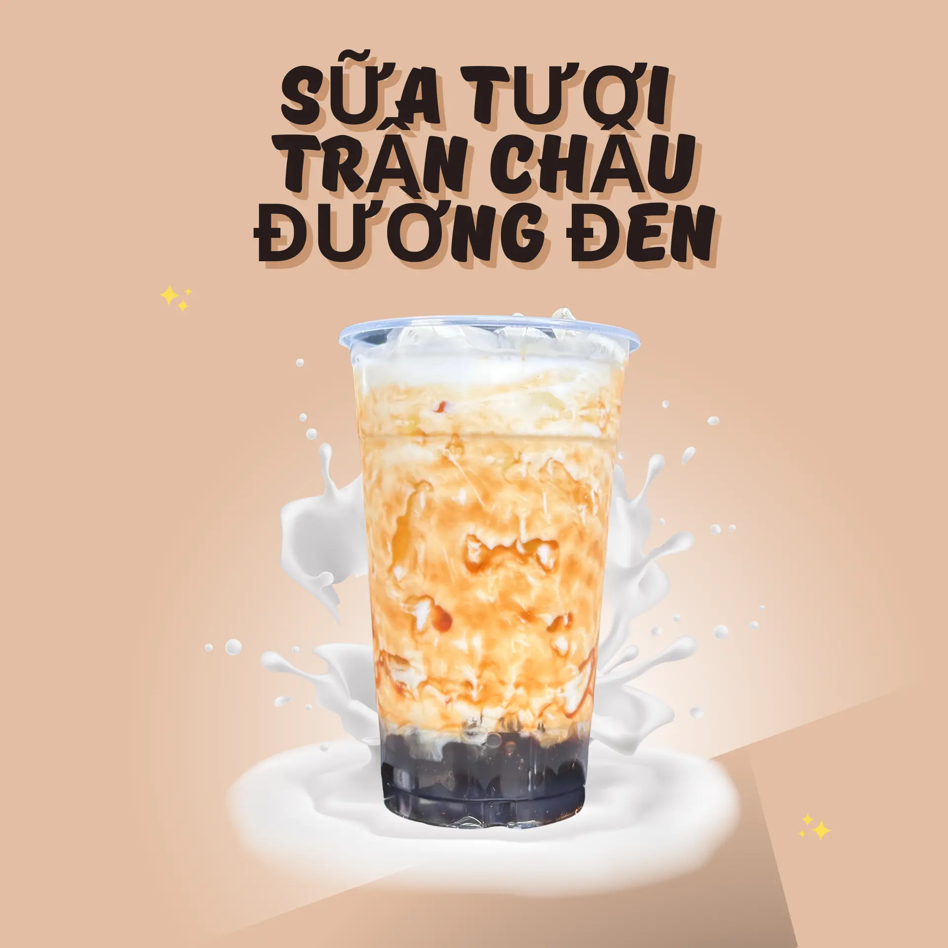 Hình ảnh Sữa Tươi Trân Châu Đường Đen