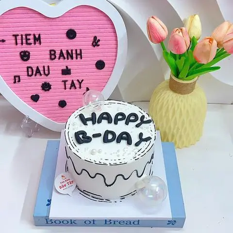 Hình ảnh Bánh kem sữa tươi size 14 cm