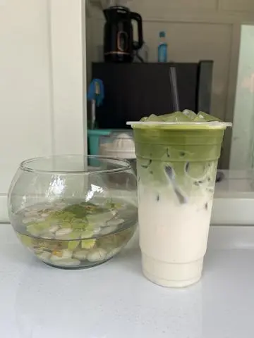 Hình ảnh matcha latte 