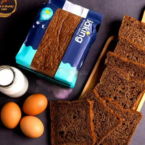 Hình ảnh Bánh mì đen nguyên cám healthy 250gr - 10 lát