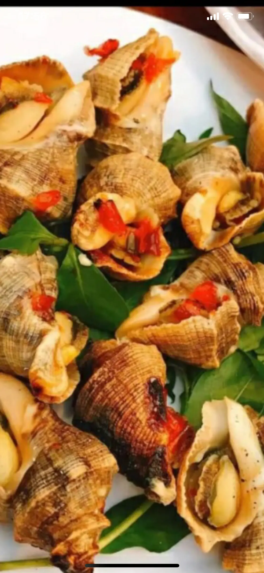 Hình ảnh ốc gai nướng mắm ớt 