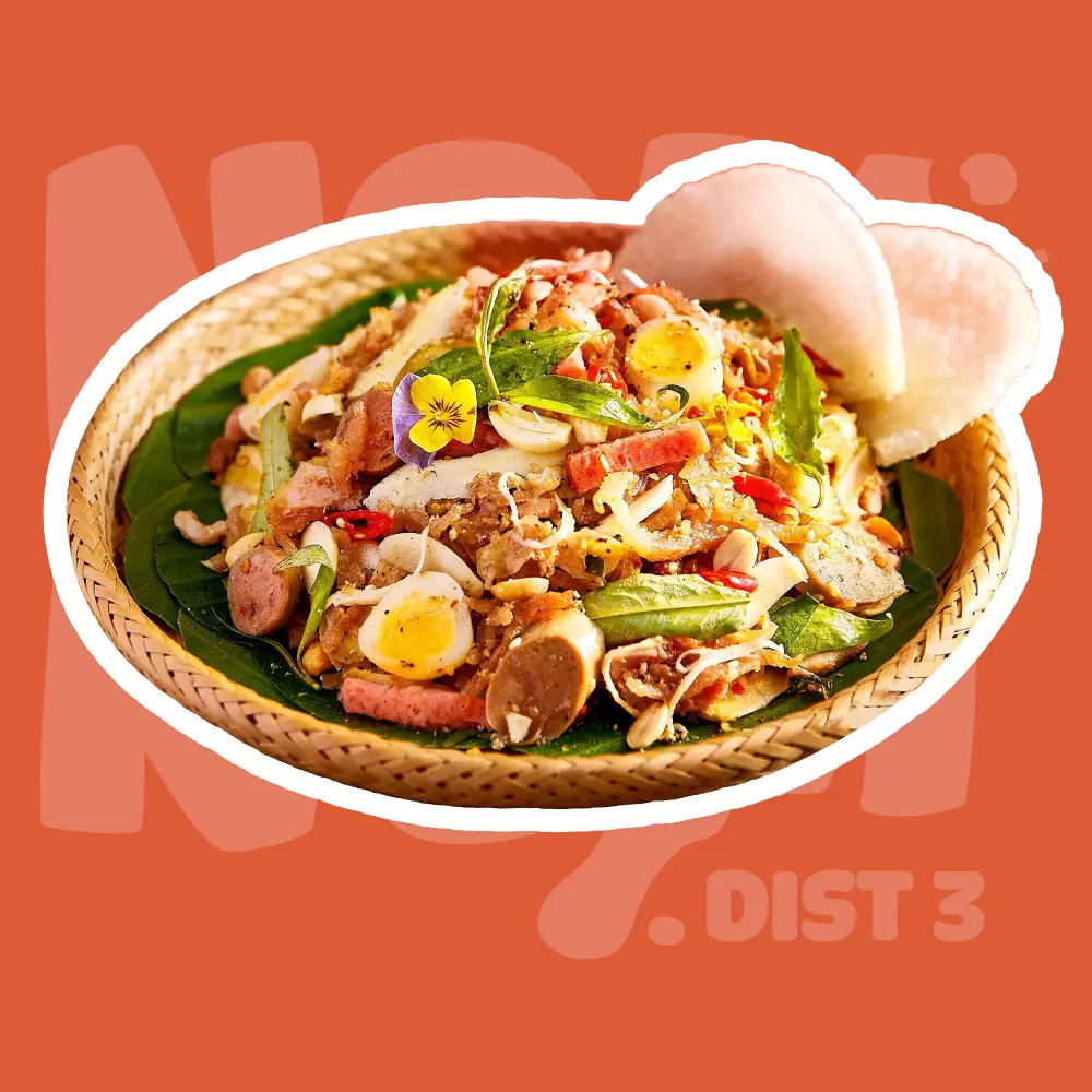 Hình ảnh Tré trộn nem chả