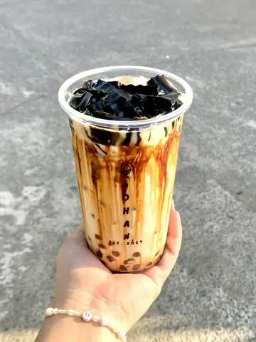 Hình ảnh Sữa Tươi Sương Sáo Đường Đen