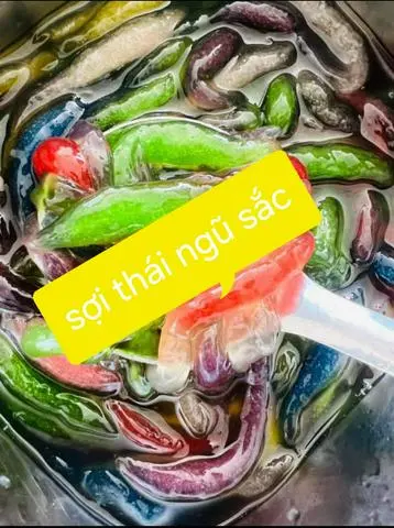 Hình ảnh sợi thái ngũ sắc