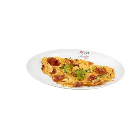 Hình ảnh Trứng Chiên Lạp Xưởng 香肠煎蛋 Chinese Sausage Omelette