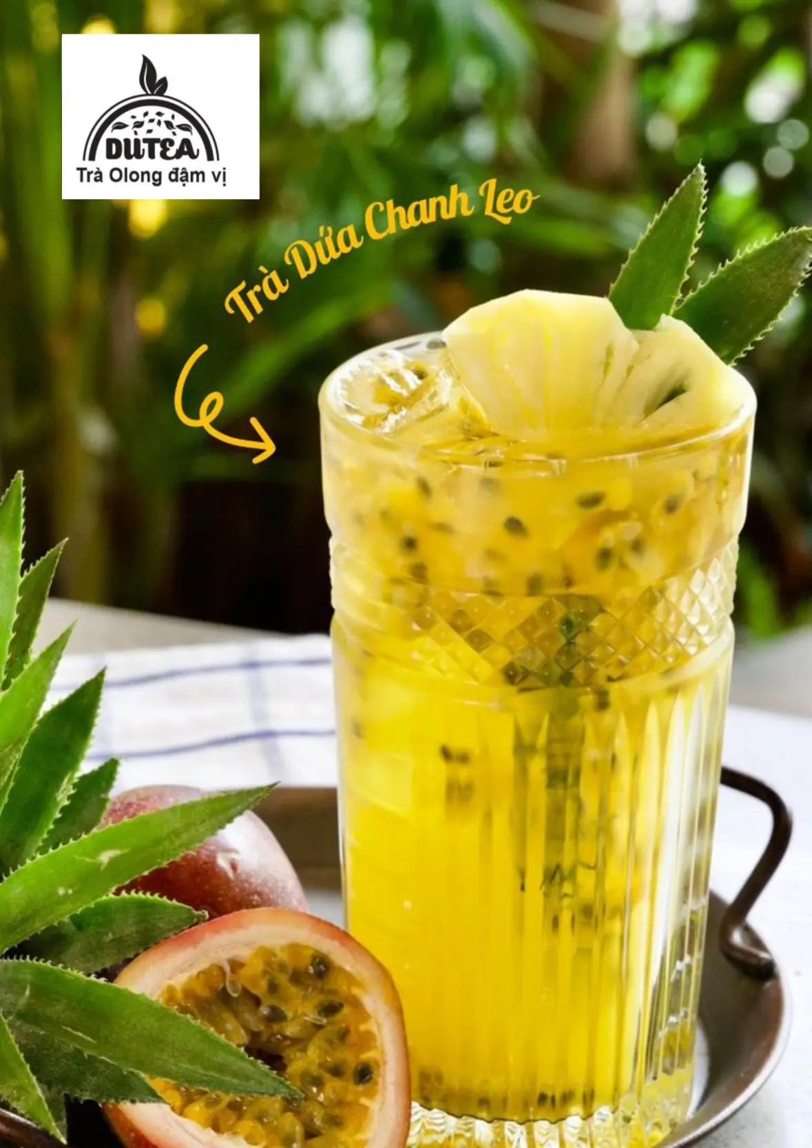 Hình ảnh TRÀ ÔLONG DỨA CHANH LEO