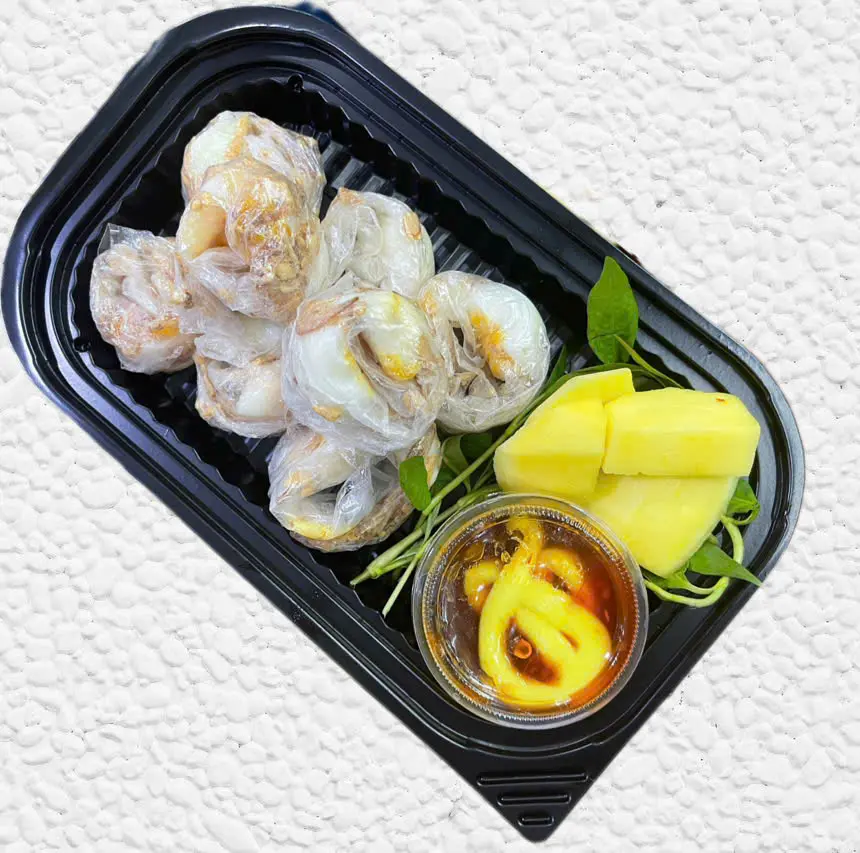 Hình ảnh Bánh Tráng LỤI Mỡ Hành Chấm Sốt (6 Cái)