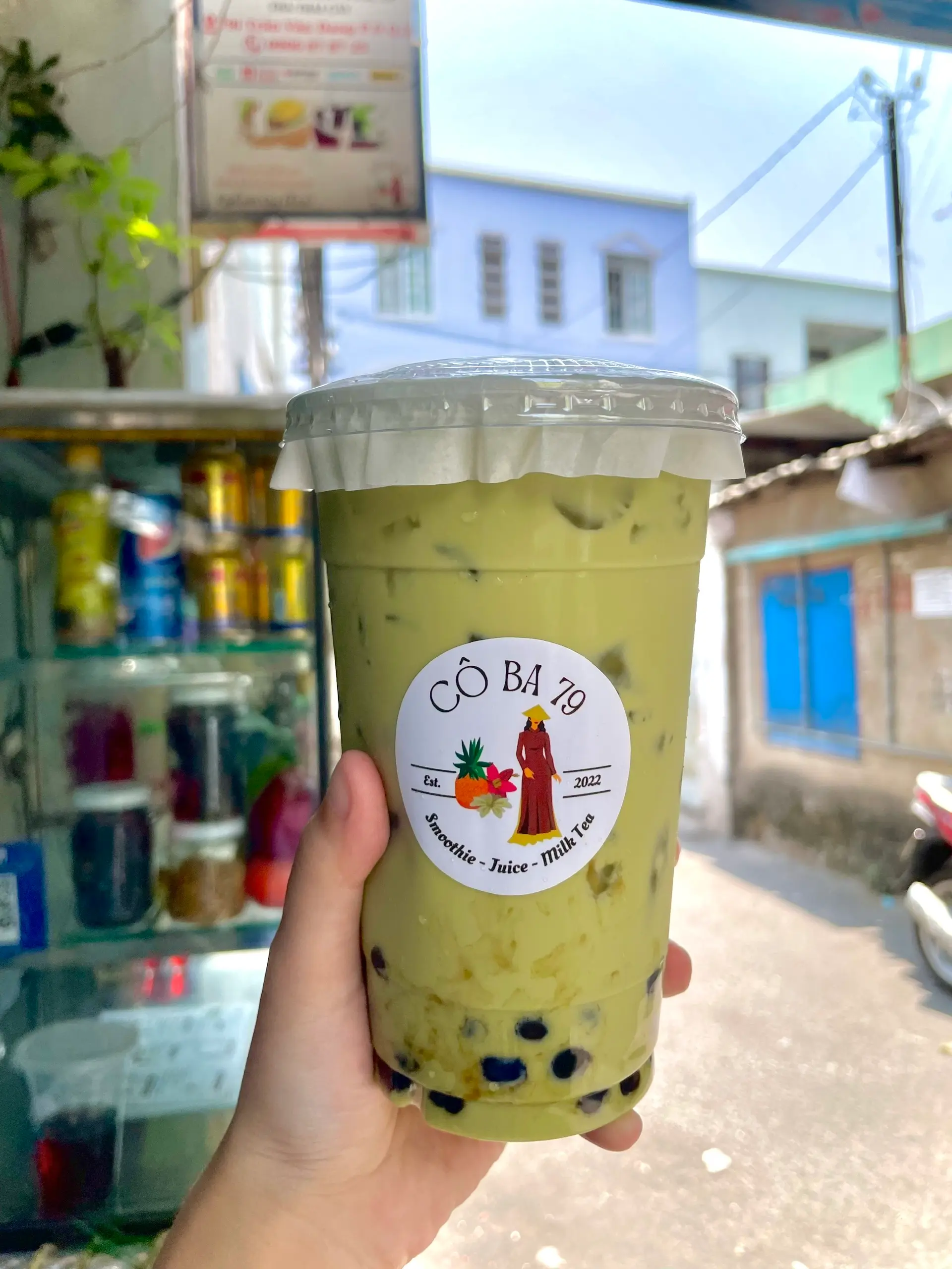 Hình ảnh Trà Sữa Thái Xanh Trân Châu