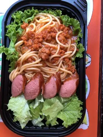 Hình ảnh MÌ Ý sốt spaghetti bò bầm + xúc xích 