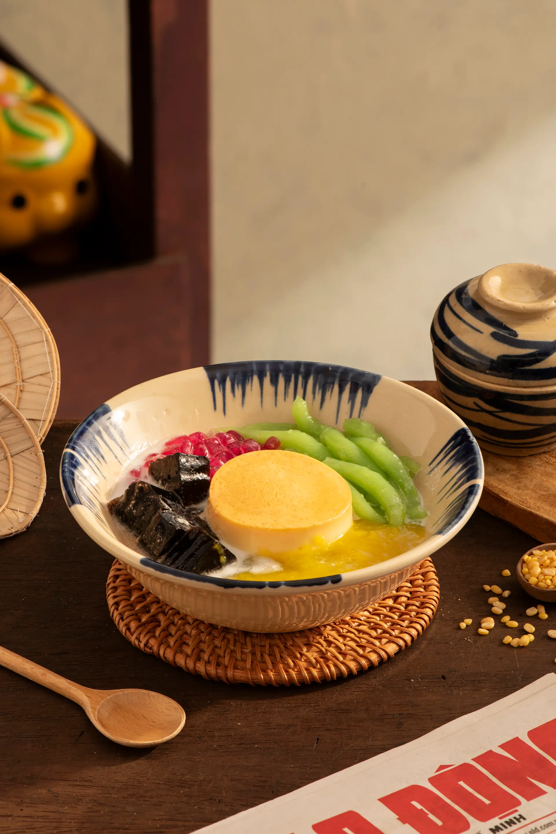 Hình ảnh Sương sáo bánh lọt flan