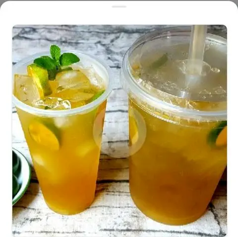 Hình ảnh trà tắc thạch trái cây ly 1000ml