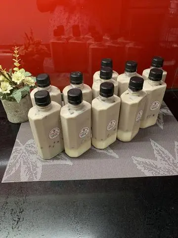 Hình ảnh trà sữa Panna Cotta vị khoai môn