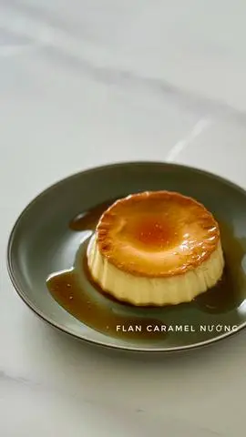 Hình ảnh flan caramel topping